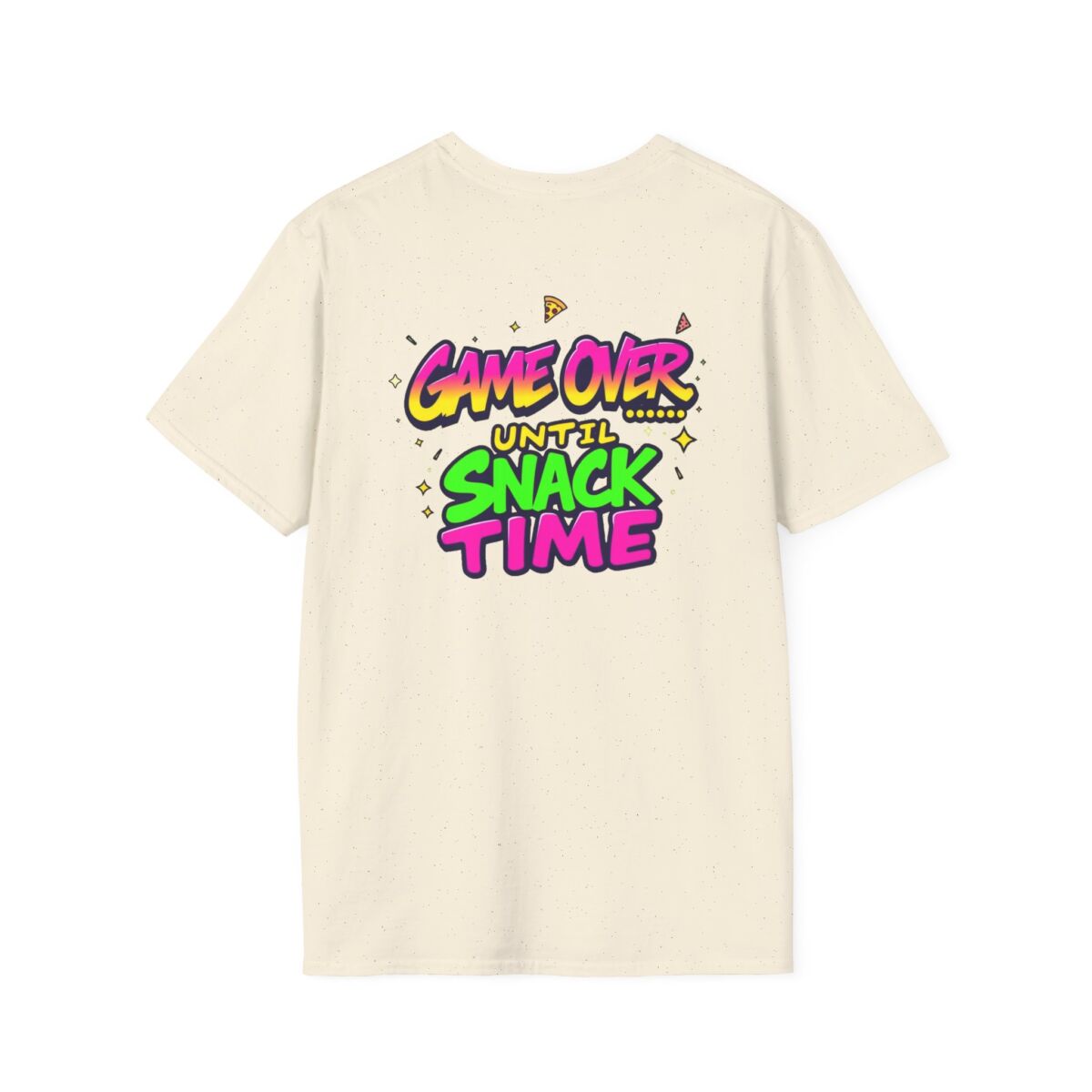 'Game Over Until Snack Time' T-Shirt | Funny Gamer Snack Tee | Video Game Humor Shirt | Gaming Food Lover Gift - Image 18