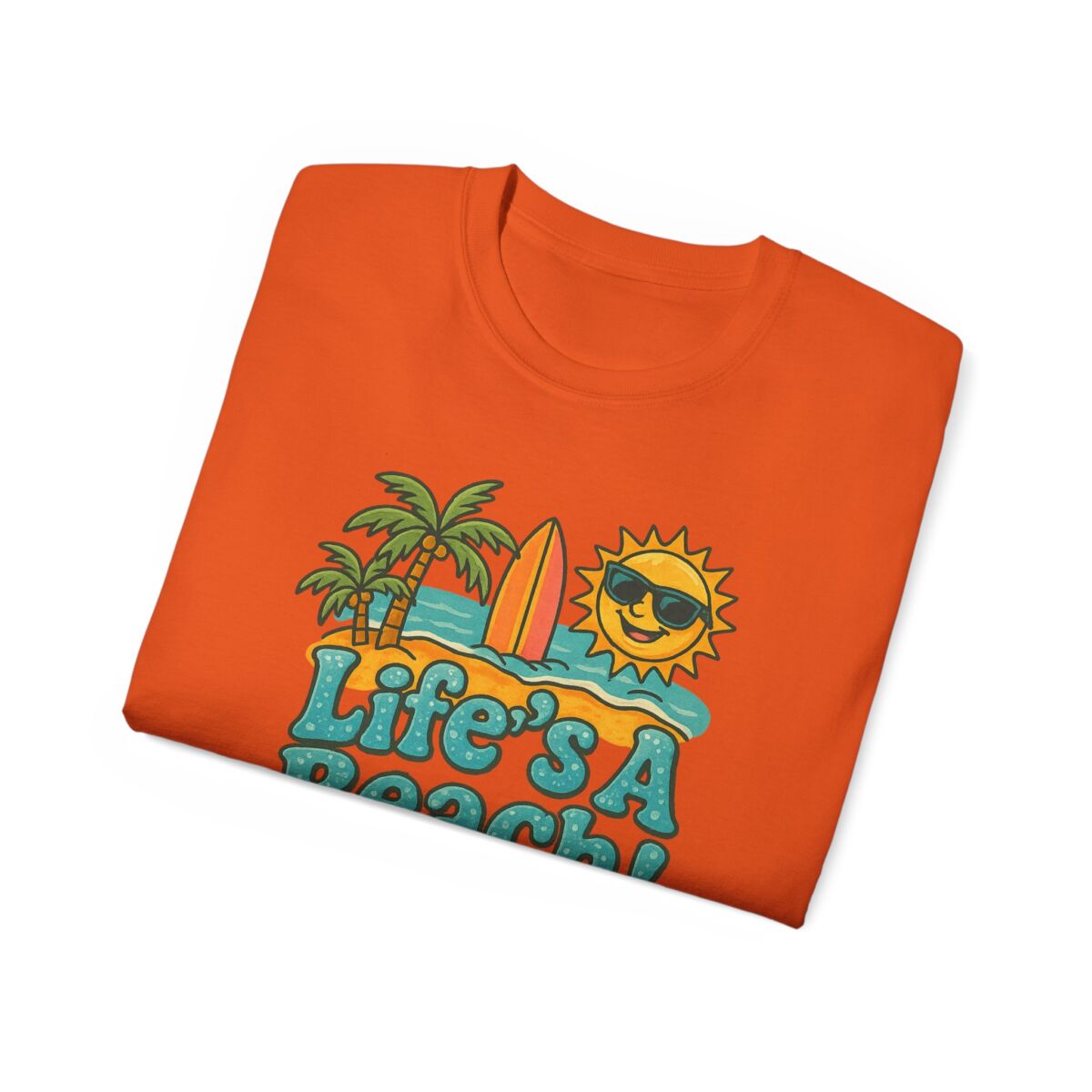 Life's A Beach Cotton Tee, Summer T-Shirt, Vacation Apparel, Beach Lover Gift, Casual Wear, Fun Graphic Tee - Image 20