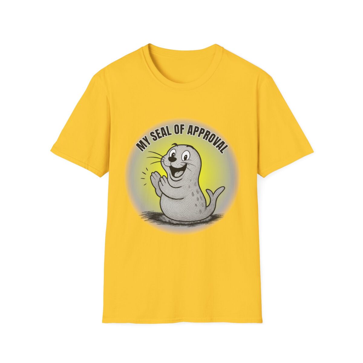 Funny Seal of Approval T-Shirt, Unisex Softstyle Tee, Gift for Animal Lovers, Cute Seal Shirt, Casual Wear T-Shirt - Image 17