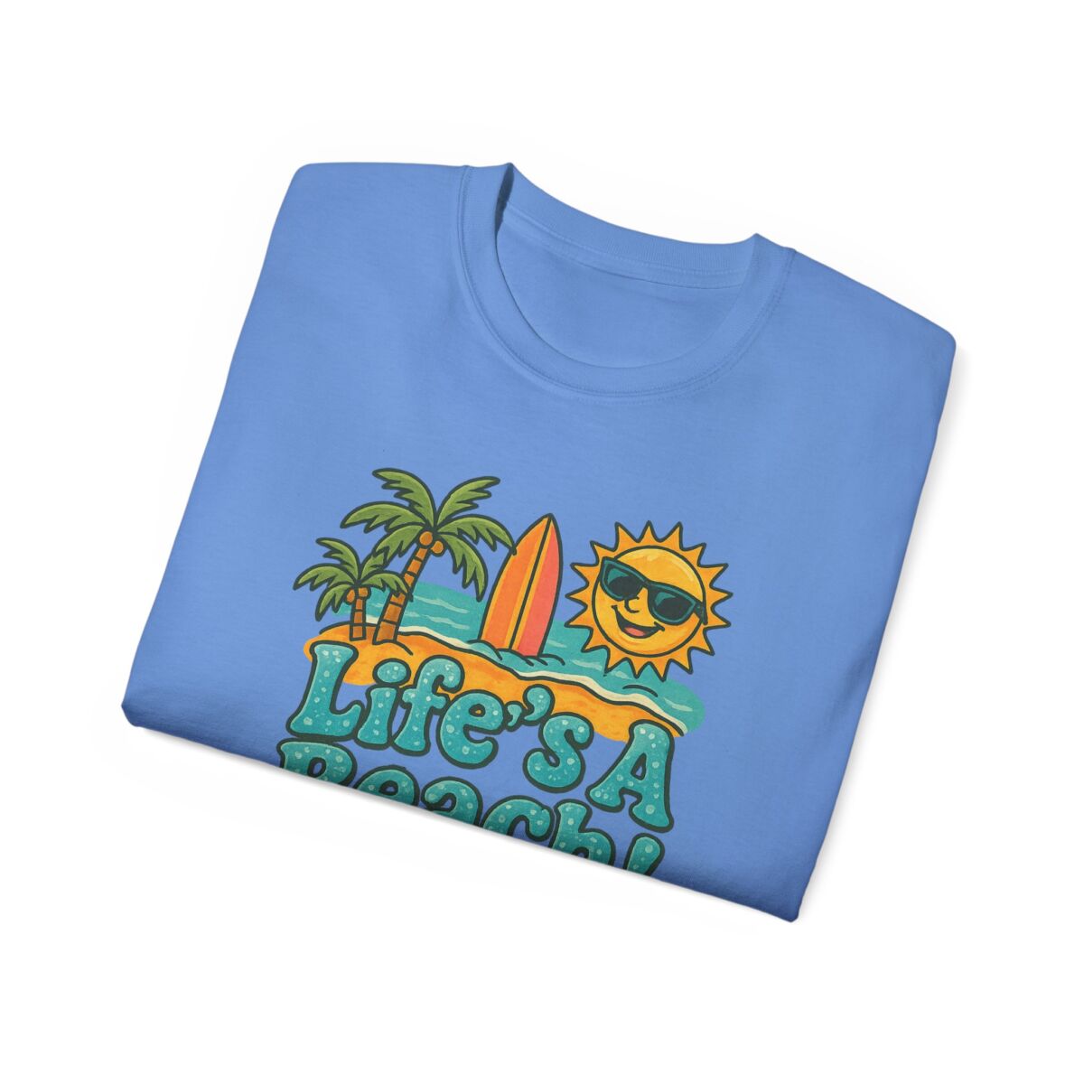 Life's A Beach Cotton Tee, Summer T-Shirt, Vacation Apparel, Beach Lover Gift, Casual Wear, Fun Graphic Tee - Image 40