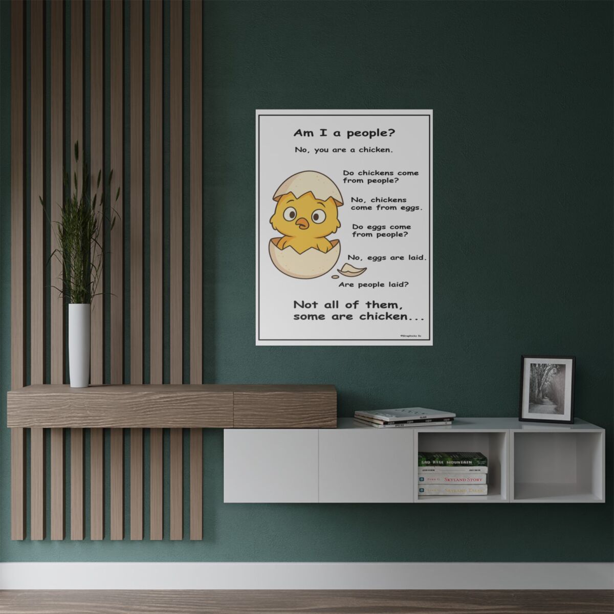 Humorous Poster Chicken Egg - Image 43