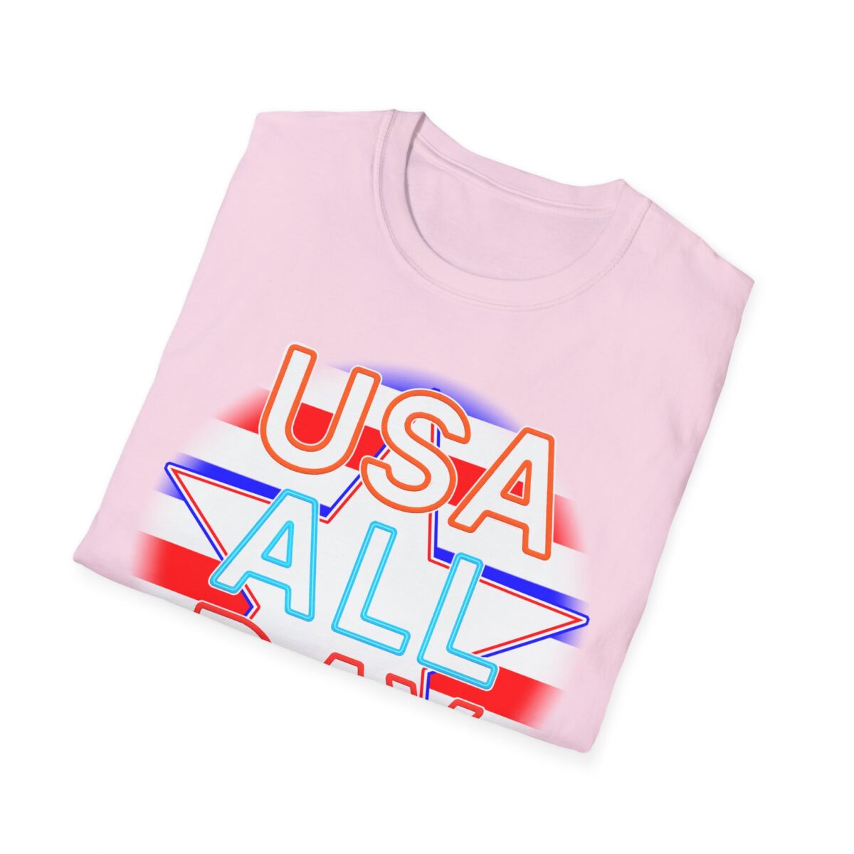USA All Day Unisex Softstyle T-Shirt, Patriotic Tee, Fourth of July Shirt, Casual Summer Top, Independence Day Outfit - Image 48
