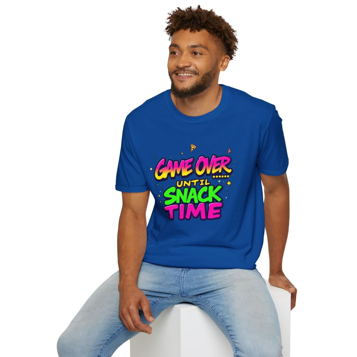 Game Over Until Snack Time T-Shirt, Funny Gamer Tee - Image 3