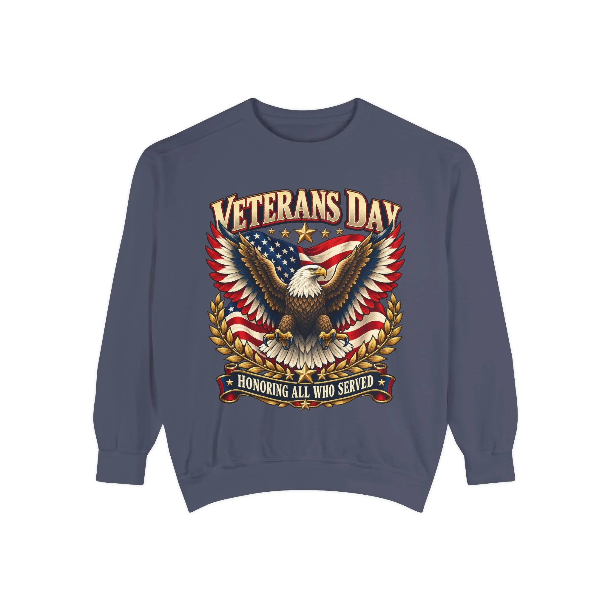 Veterans Unisex Garment-Dyed Sweatshirt - Image Front - Image 14