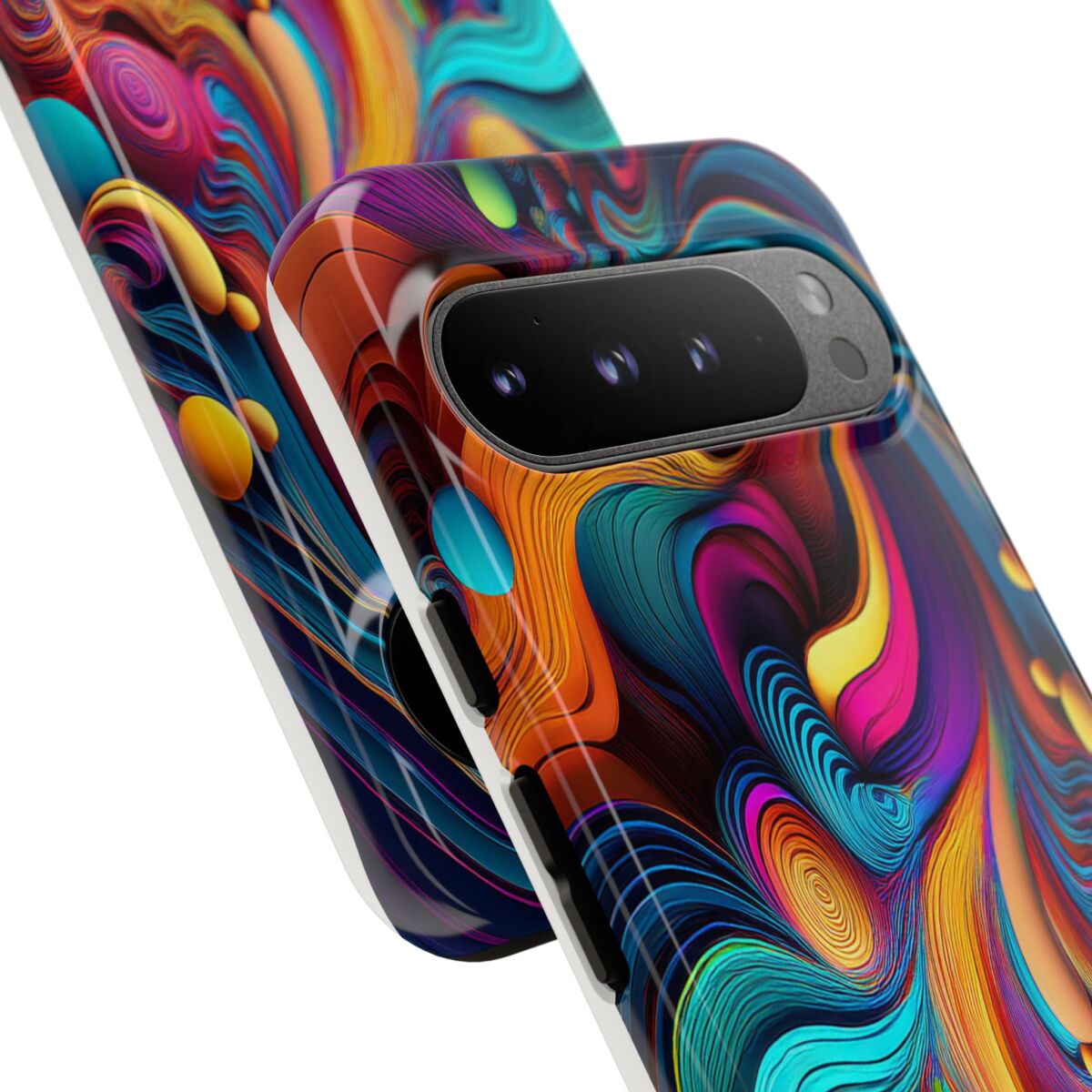 Psychedelic, Vibrant Artsy Phone Case, Colorful Protective over, iPhone, Galaxy, Google - Image 184