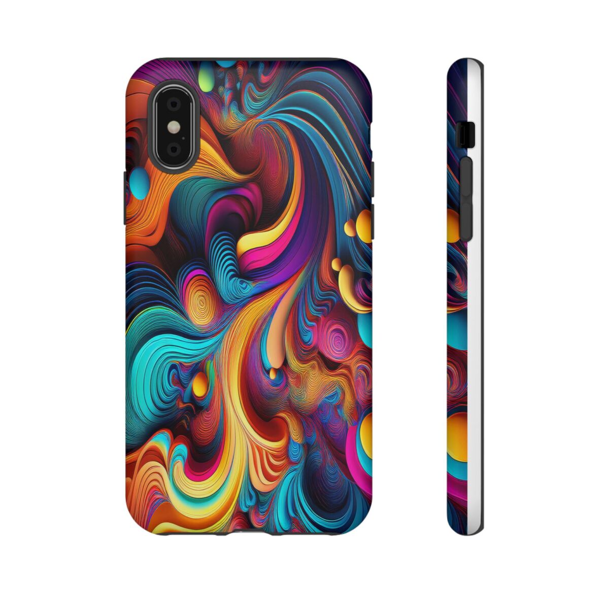 Psychedelic, Vibrant Artsy Phone Case, Colorful Protective over, iPhone, Galaxy, Google - Image 10