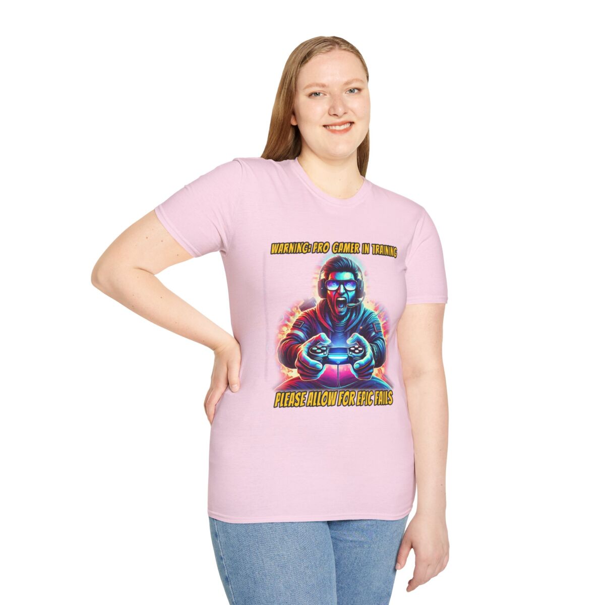 Gamer Training T-Shirt, Unisex Softstyle Gamers Shirt - Image 5
