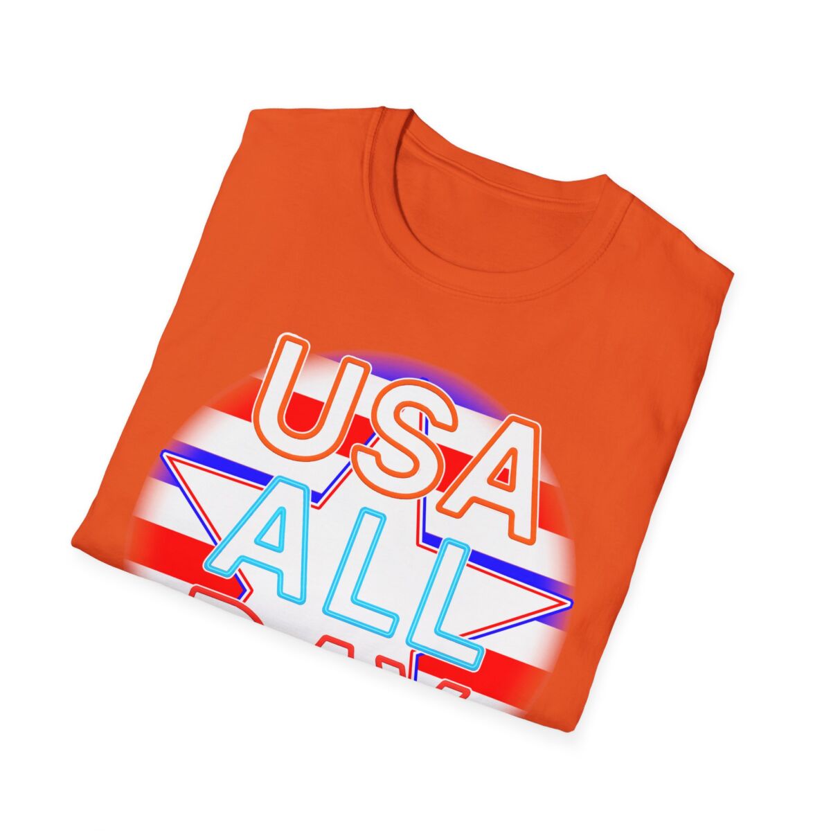 USA All Day Unisex Softstyle T-Shirt, Patriotic Tee, Fourth of July Shirt, Casual Summer Top, Independence Day Outfit - Image 20
