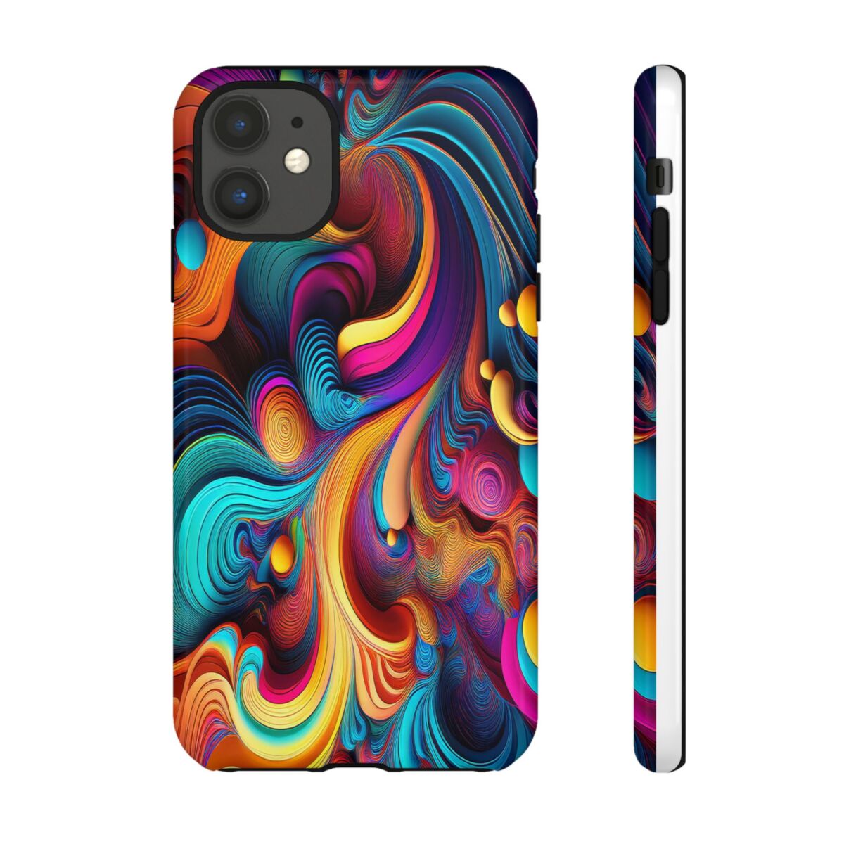 Psychedelic, Vibrant Artsy Phone Case, Colorful Protective over, iPhone, Galaxy, Google - Image 13