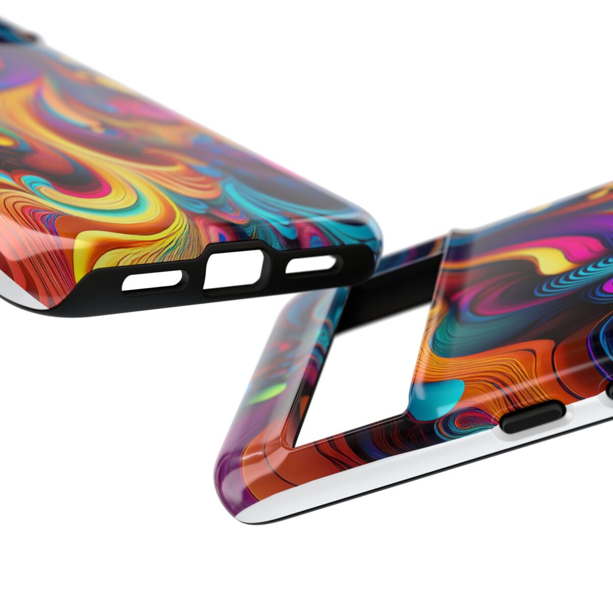 Psychedelic, Vibrant Artsy Phone Case, Colorful Protective over, iPhone, Galaxy, Google - Image 129