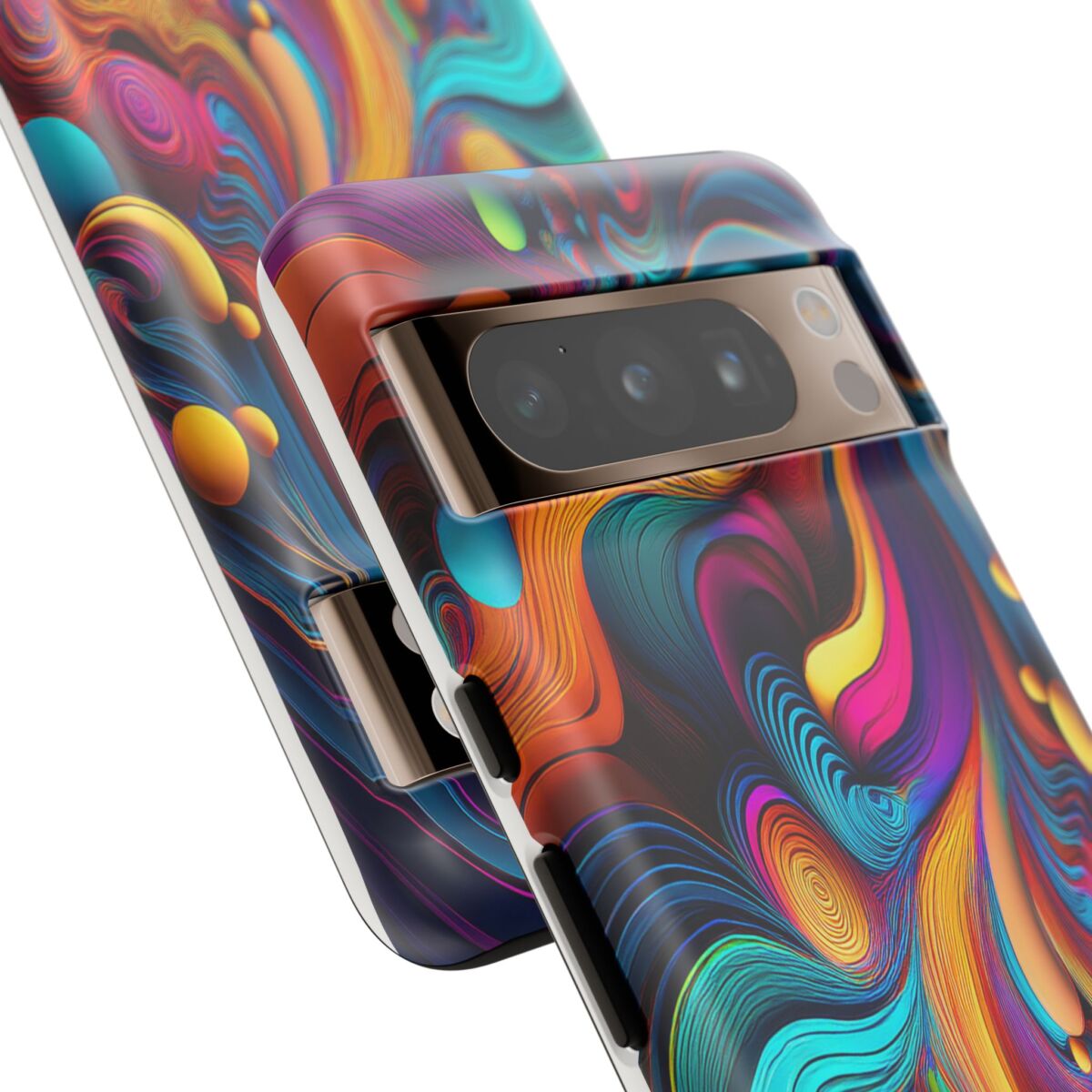 Psychedelic, Vibrant Artsy Phone Case, Colorful Protective over, iPhone, Galaxy, Google - Image 128