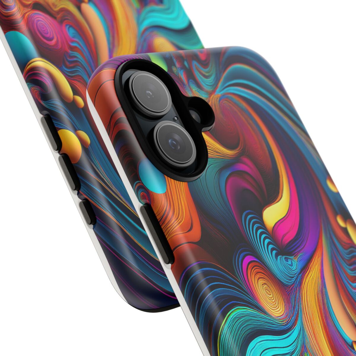 Psychedelic, Vibrant Artsy Phone Case, Colorful Protective over, iPhone, Galaxy, Google - Image 152