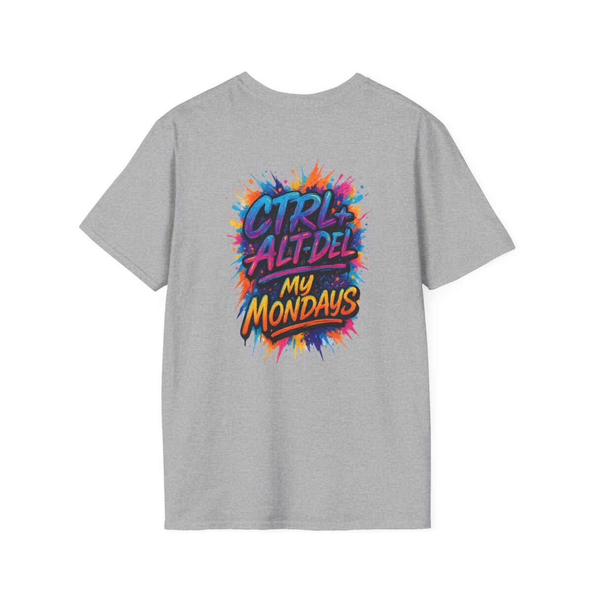 'Ctrl+Alt+Del My Mondays' T-Shirt | Funny Tech Humor Tee | Geek Office Life Shirt | Computer Programmer Work Week Gift - Image 14