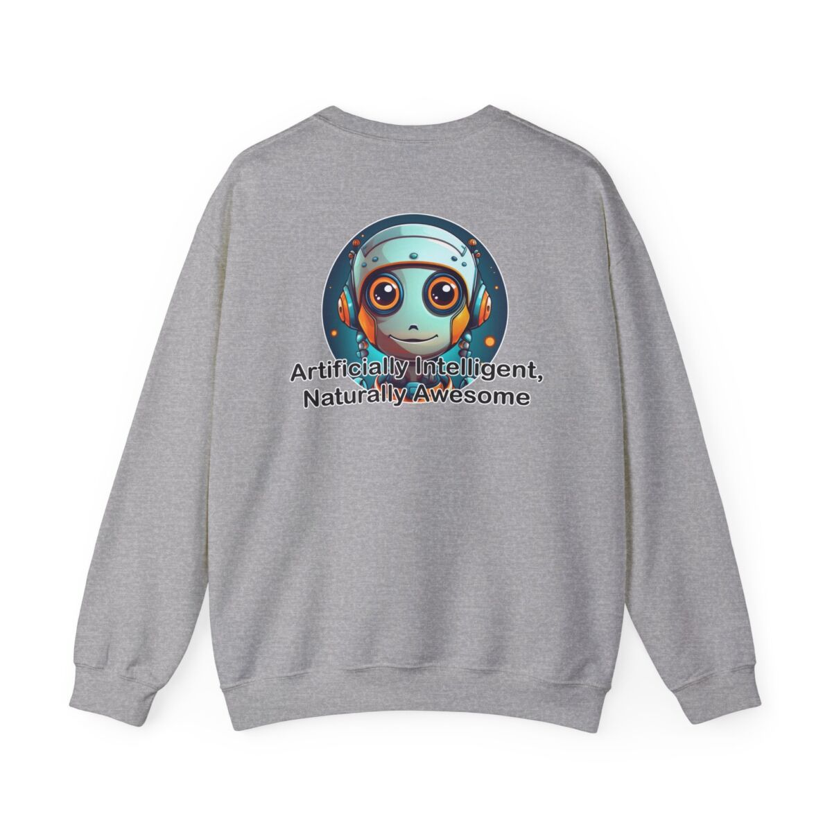 Artificially Intelligent Naturally Awesome Long Sleeve T-Shirt - Print On Back | Funny AI Geek Tee | Techie Nerd Gift for Men & Women - Image 14