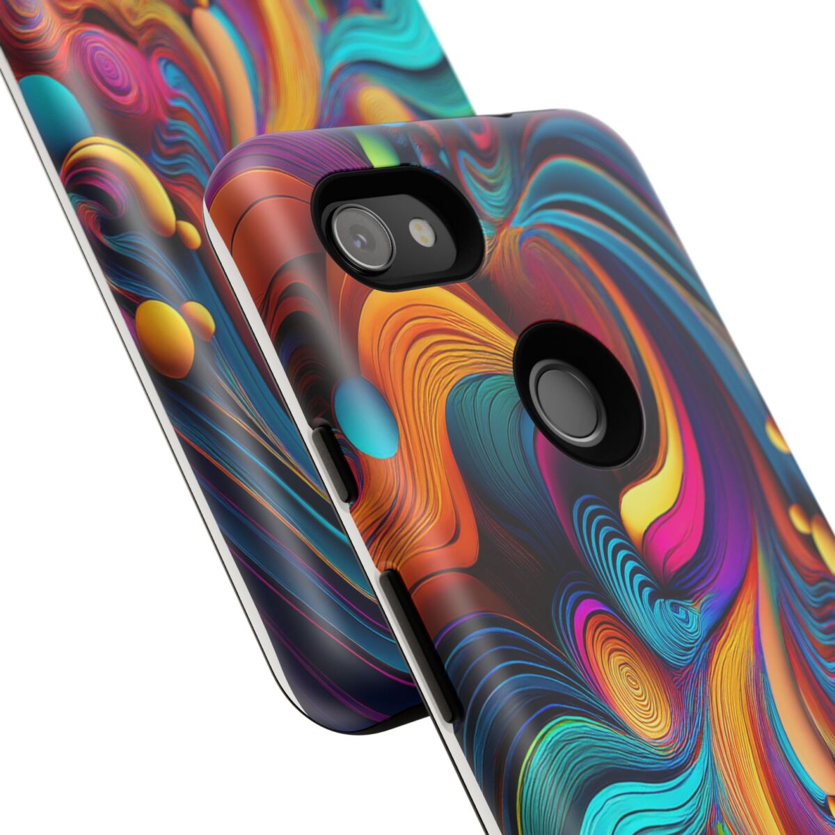 Psychedelic, Vibrant Artsy Phone Case, Colorful Protective over, iPhone, Galaxy, Google - Image 223