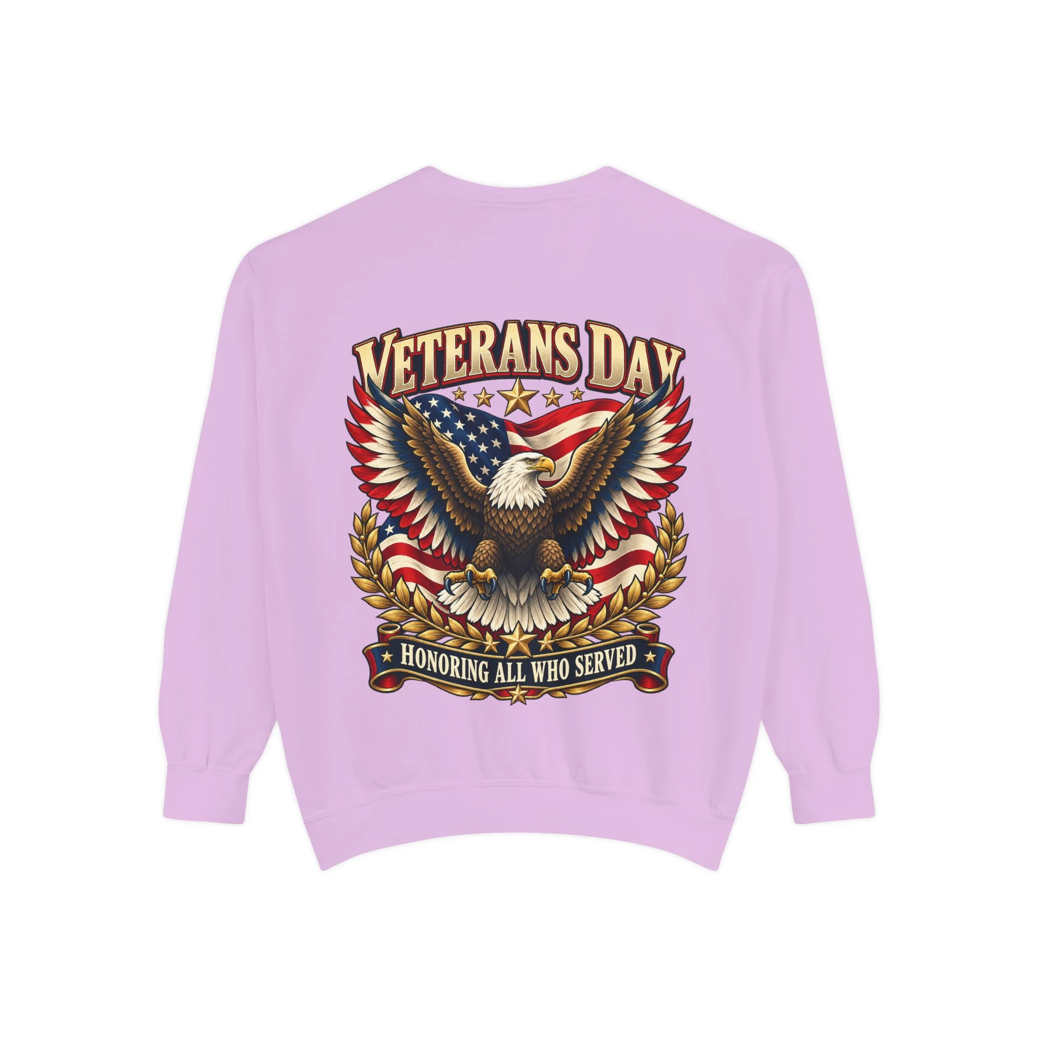 Veterans Unisex Garment-Dyed Sweatshirt - image back - Image 17