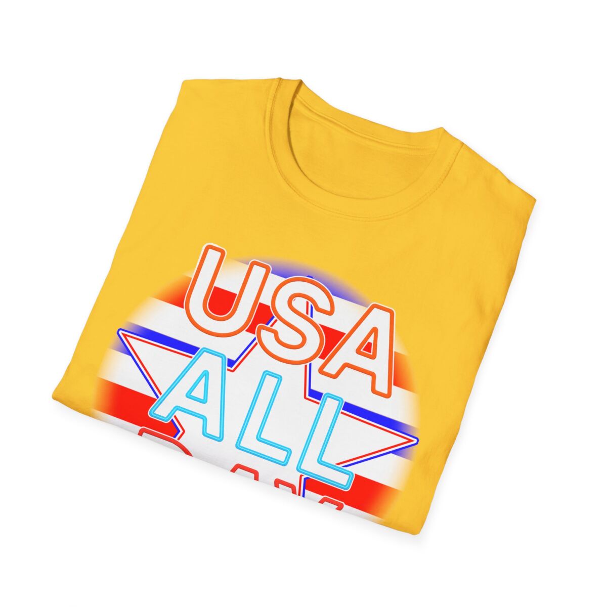 USA All Day Unisex Softstyle T-Shirt, Patriotic Tee, Fourth of July Shirt, Casual Summer Top, Independence Day Outfit - Image 28