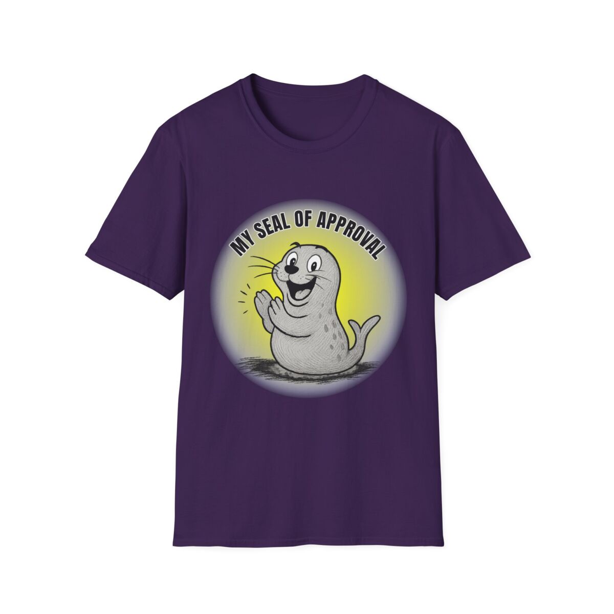 Funny Seal of Approval T-Shirt, Unisex Softstyle Tee, Gift for Animal Lovers, Cute Seal Shirt, Casual Wear T-Shirt - Image 37