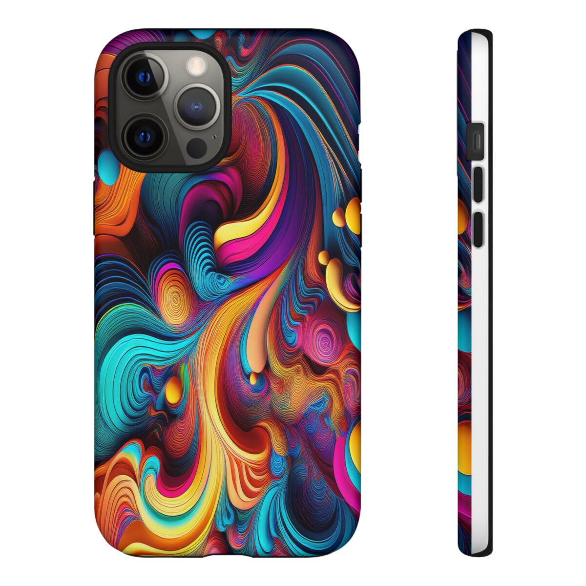 Psychedelic, Vibrant Artsy Phone Case, Colorful Protective over, iPhone, Galaxy, Google - Image 26