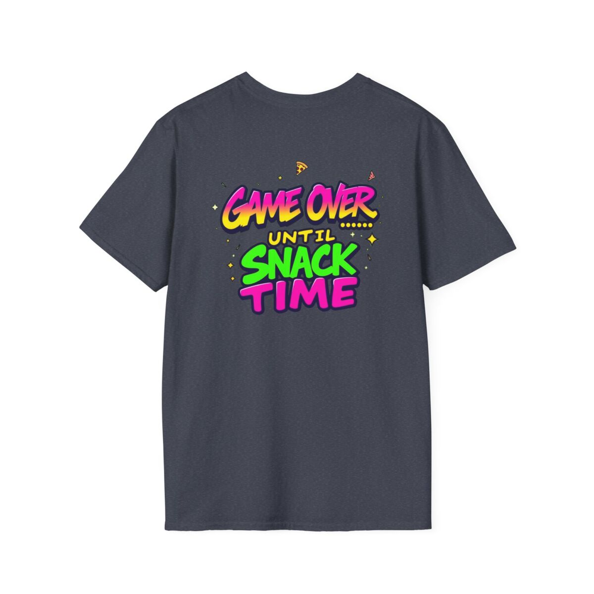 'Game Over Until Snack Time' T-Shirt | Funny Gamer Snack Tee | Video Game Humor Shirt | Gaming Food Lover Gift - Image 42