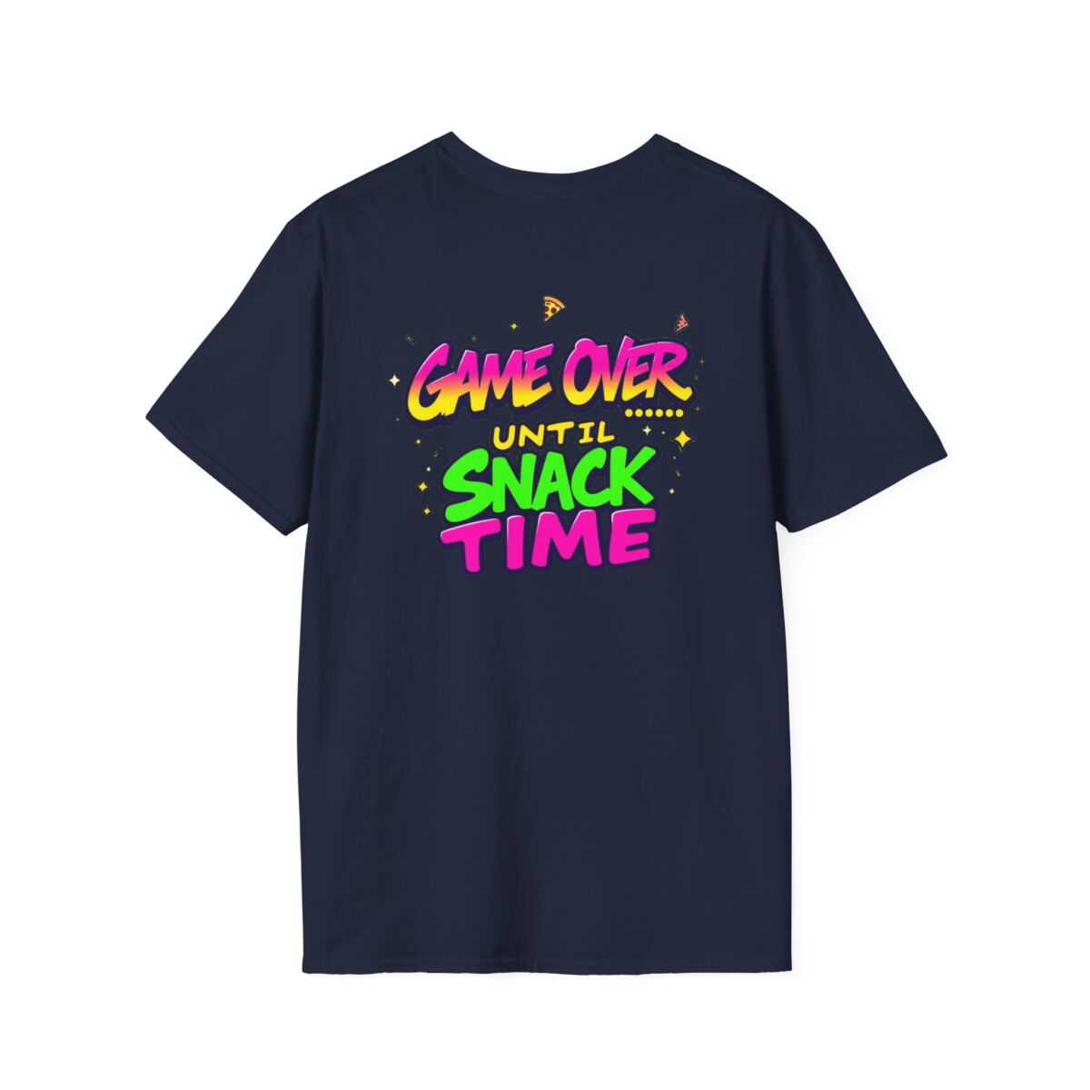 'Game Over Until Snack Time' T-Shirt | Funny Gamer Snack Tee | Video Game Humor Shirt | Gaming Food Lover Gift - Image 38