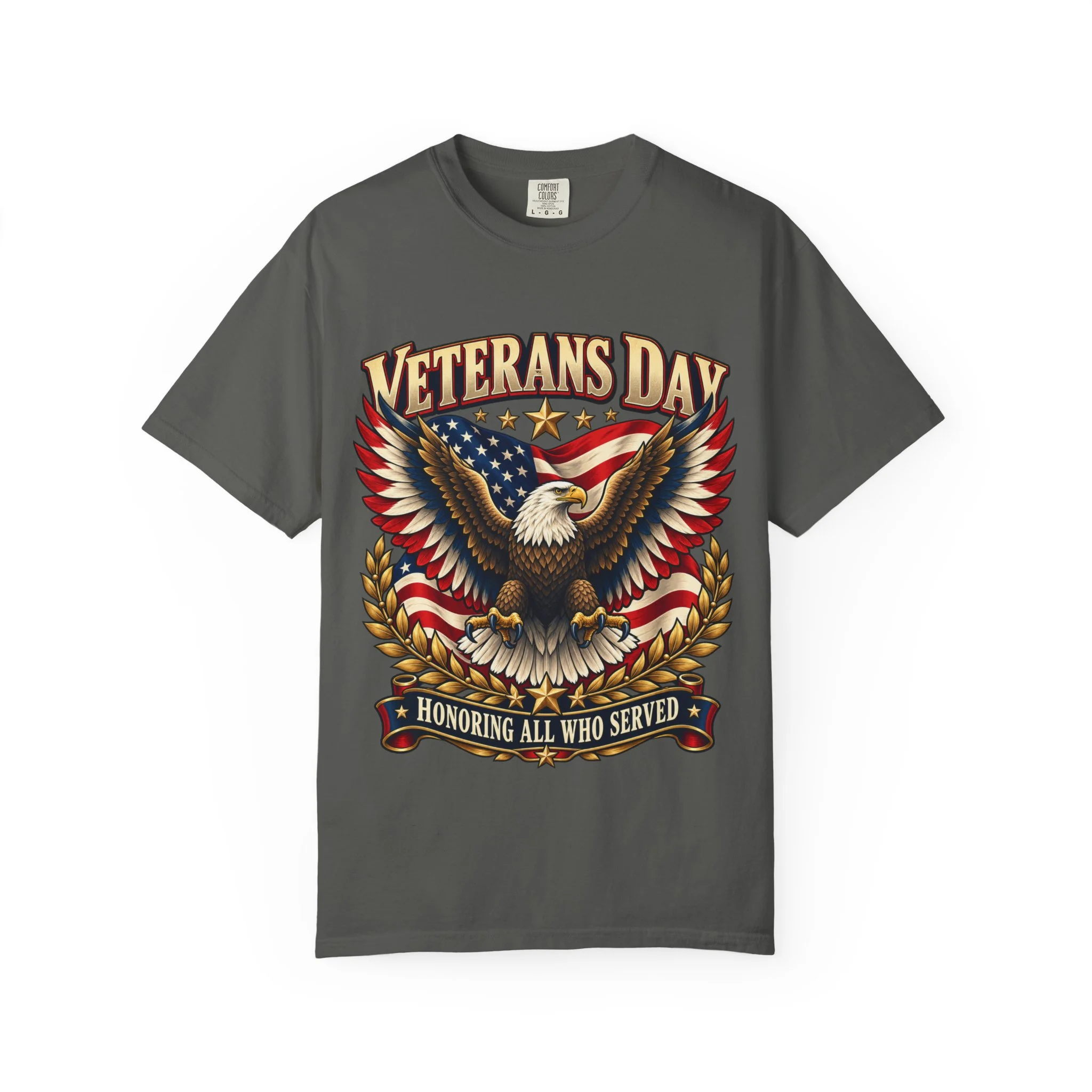 Veterans Unisex Garment-Dyed T-shirt - Image Front - Image 3