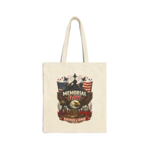 Memprial Day Cotton Canvas Tote Bag