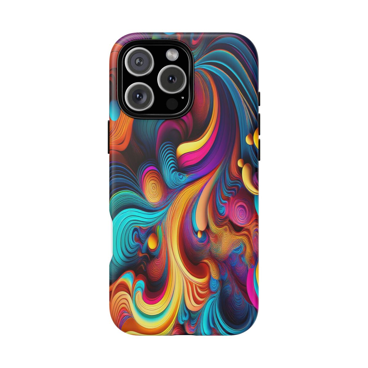 Psychedelic, Vibrant Artsy Phone Case, Colorful Protective over, iPhone, Galaxy, Google - Image 167