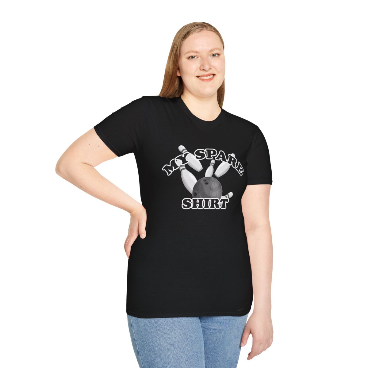 Funny Bowling T-Shirt, My Spare Shirt, Gift for Bowlers, Unisex Humor Tee, Bowling League Apparel, Casual Game Shirt - Image 2
