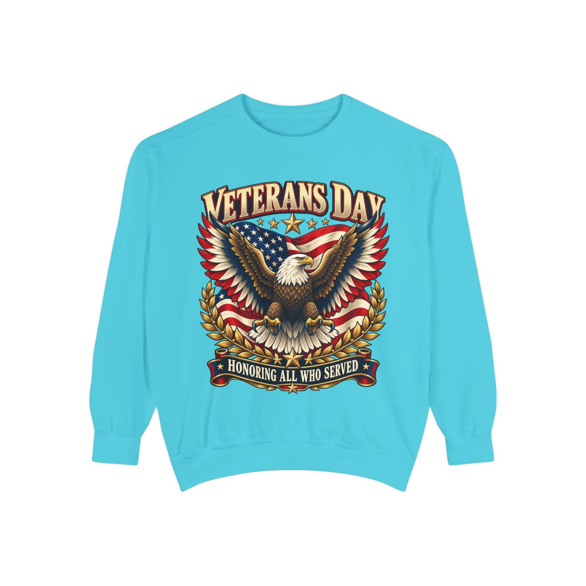 Veterans Unisex Garment-Dyed Sweatshirt - Image Front - Image 10