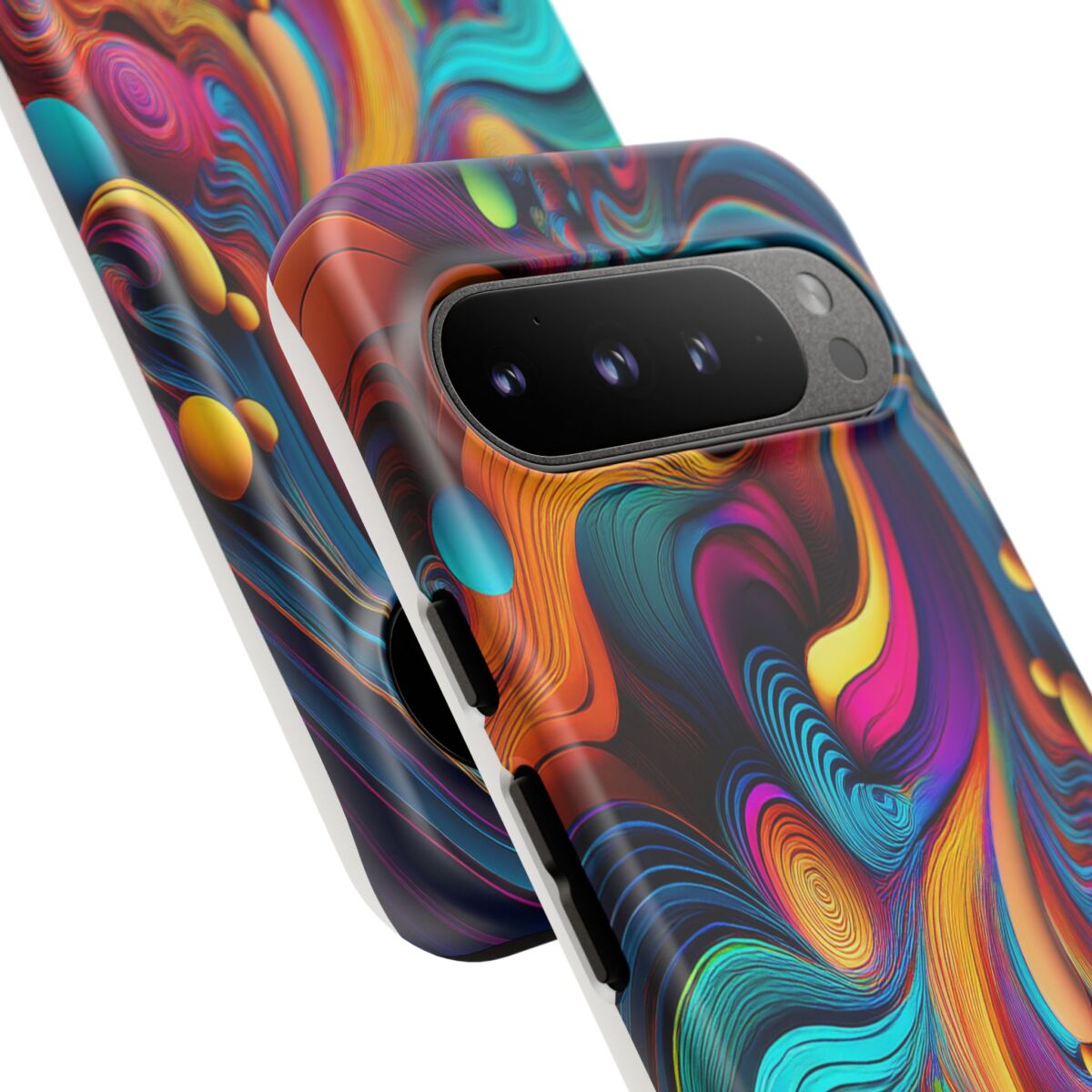 Psychedelic, Vibrant Artsy Phone Case, Colorful Protective over, iPhone, Galaxy, Google - Image 187