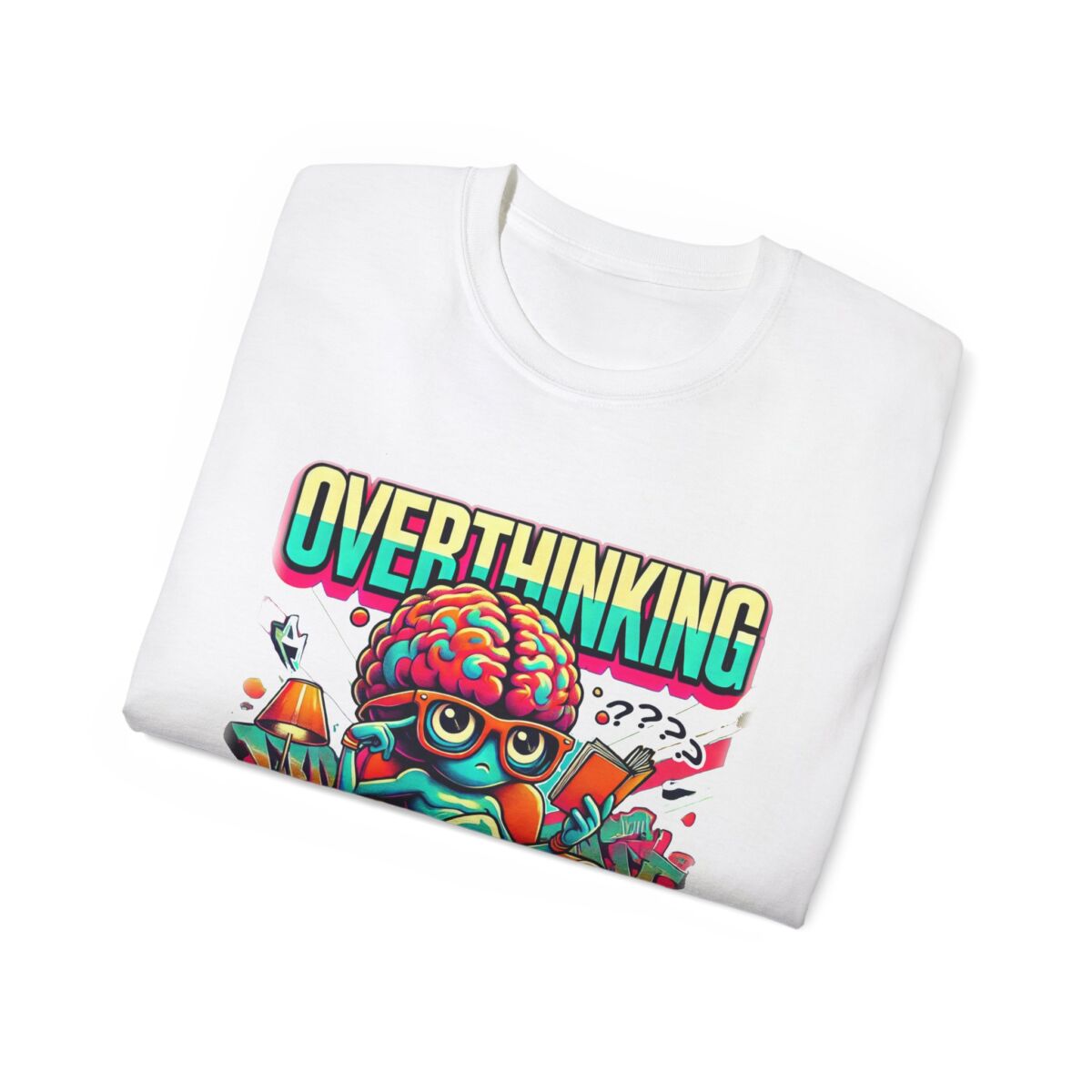 Women Overthinking Humor Tee, Casual Unisex Cotton Shirt for Creative Minds, Gift for Friends, Relaxed Style, Funny Graphic Tee - Image 4