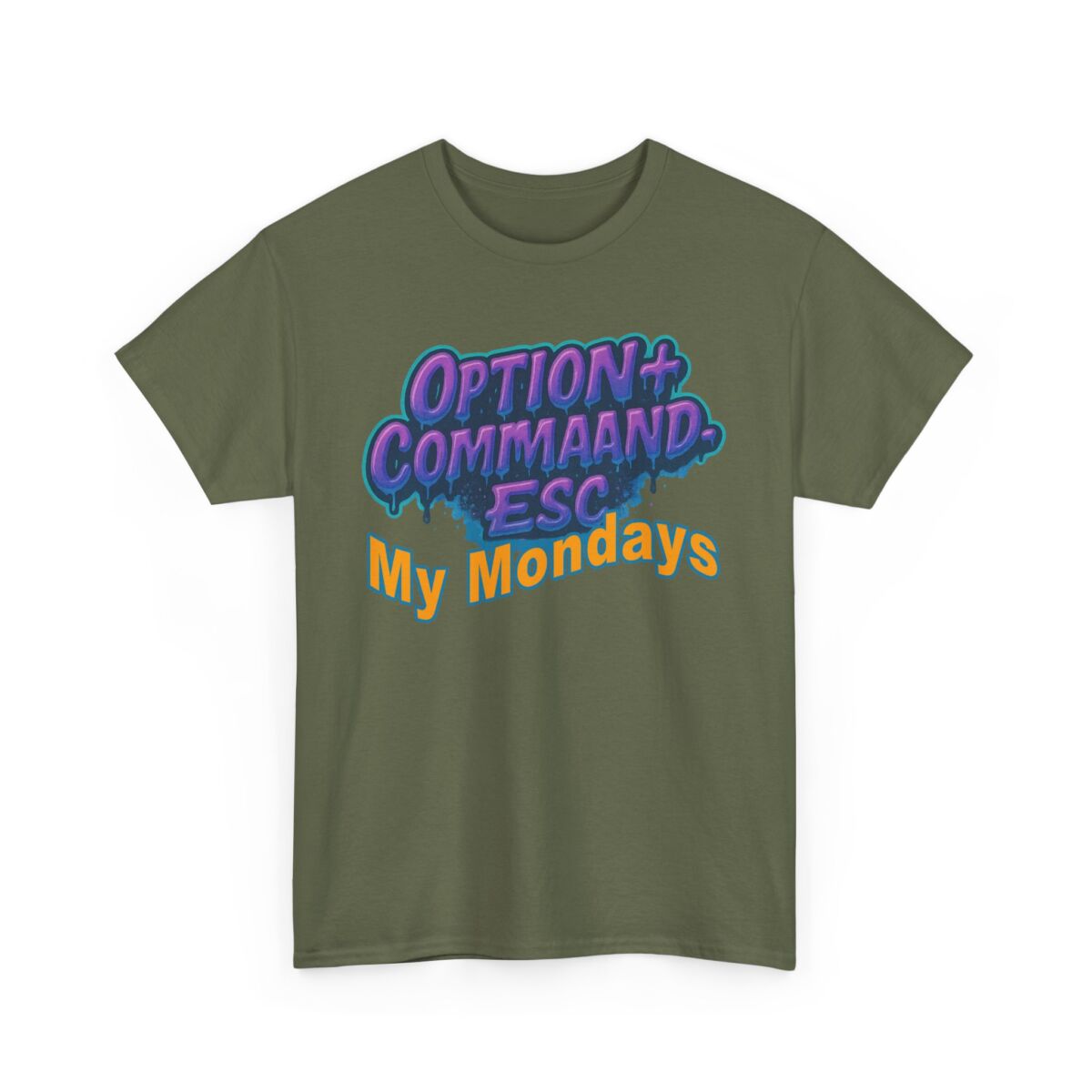 Apple Users CMD+OPT+ESC. My Mondays Graphic Tee, Casual T-Shirt, Gift for Gamers, Monday Motivation Tee, Everyday Wear - Image 27