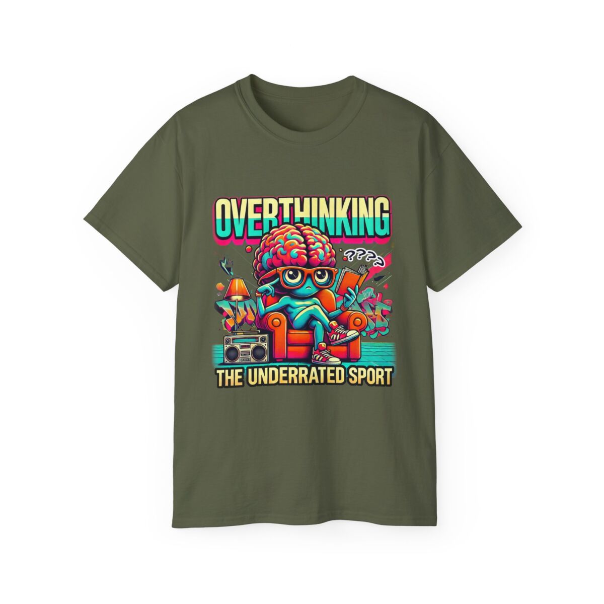 Women Overthinking Humor Tee, Casual Unisex Cotton Shirt for Creative Minds, Gift for Friends, Relaxed Style, Funny Graphic Tee - Image 25