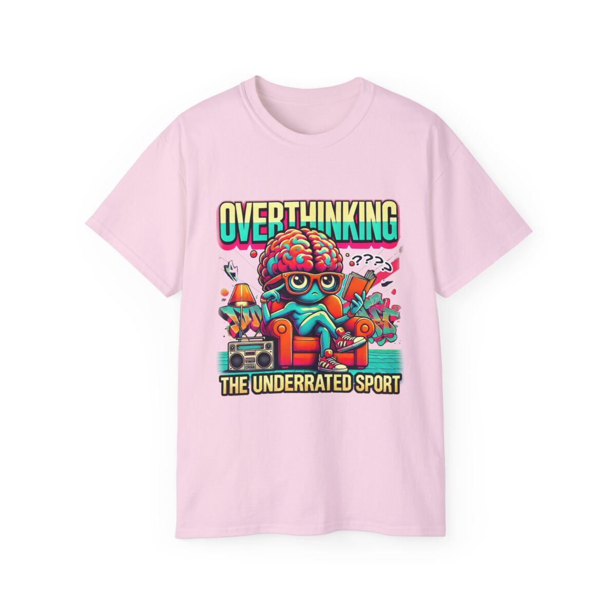Women Overthinking Humor Tee, Casual Unisex Cotton Shirt for Creative Minds, Gift for Friends, Relaxed Style, Funny Graphic Tee - Image 45