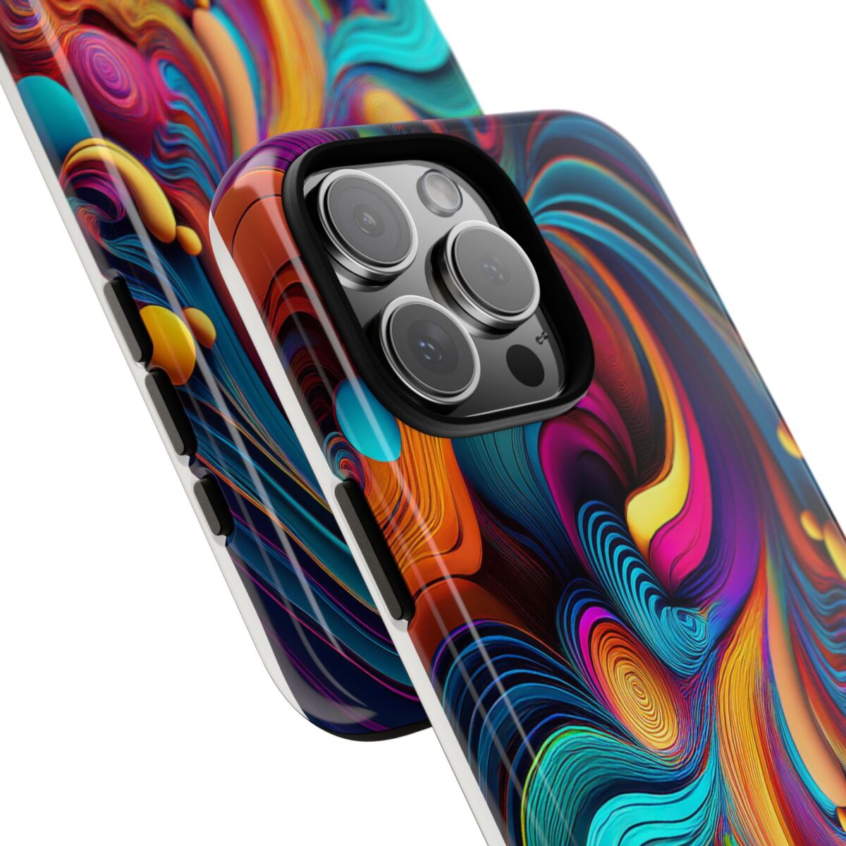 Psychedelic, Vibrant Artsy Phone Case, Colorful Protective over, iPhone, Galaxy, Google - Image 164