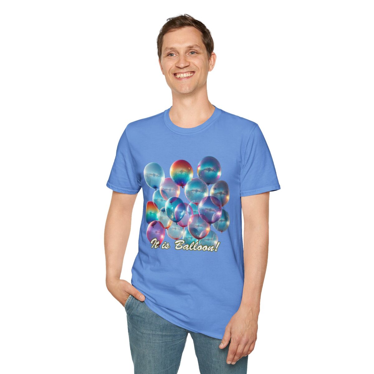 Colorful Balloon T-Shirt, Fun Party Tee. It is Balloon! - Image 3