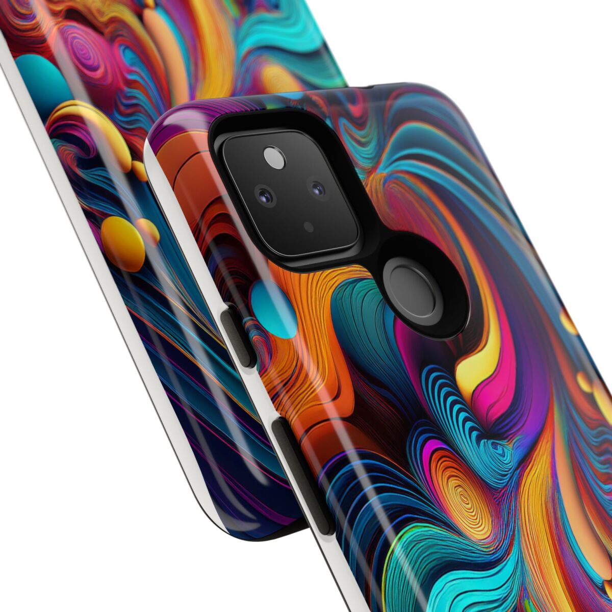 Psychedelic, Vibrant Artsy Phone Case, Colorful Protective over, iPhone, Galaxy, Google - Image 244