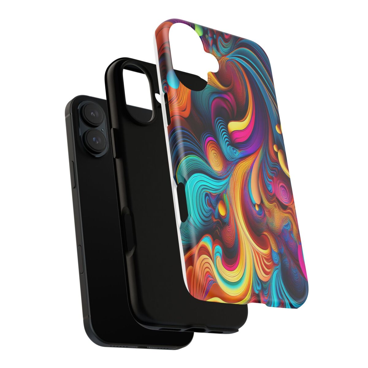 Psychedelic, Vibrant Artsy Phone Case, Colorful Protective over, iPhone, Galaxy, Google - Image 153