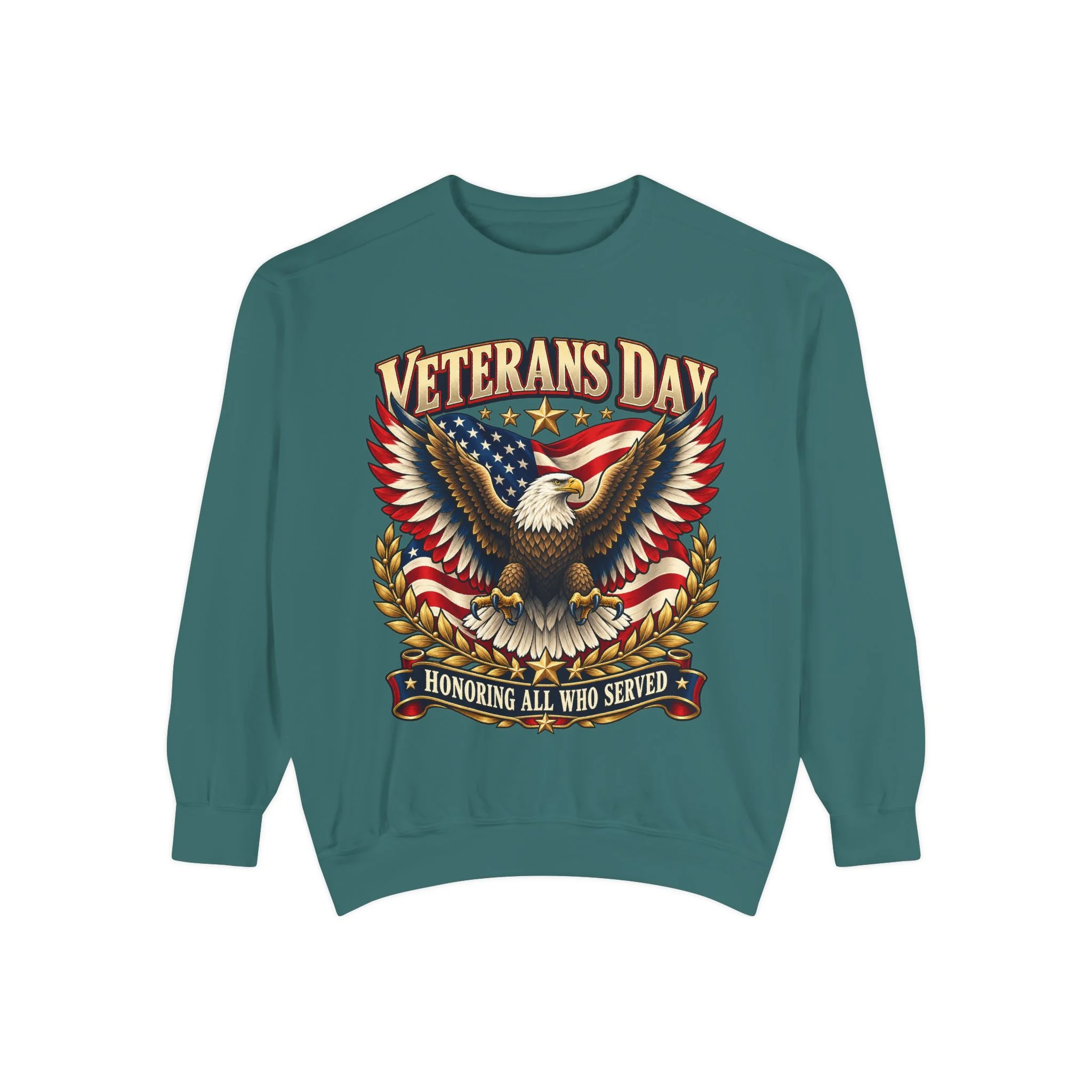 Veterans Unisex Garment-Dyed Sweatshirt - Image Front - Image 8
