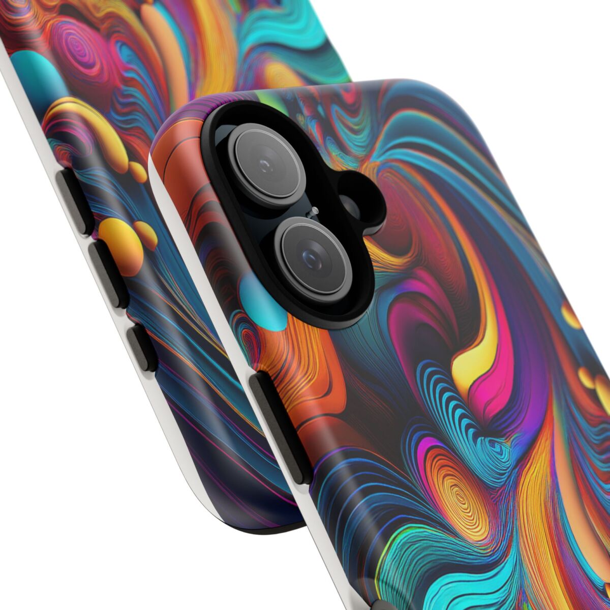 Psychedelic, Vibrant Artsy Phone Case, Colorful Protective over, iPhone, Galaxy, Google - Image 144