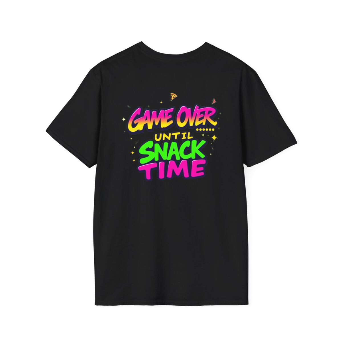 'Game Over Until Snack Time' T-Shirt | Funny Gamer Snack Tee | Video Game Humor Shirt | Gaming Food Lover Gift - Image 6