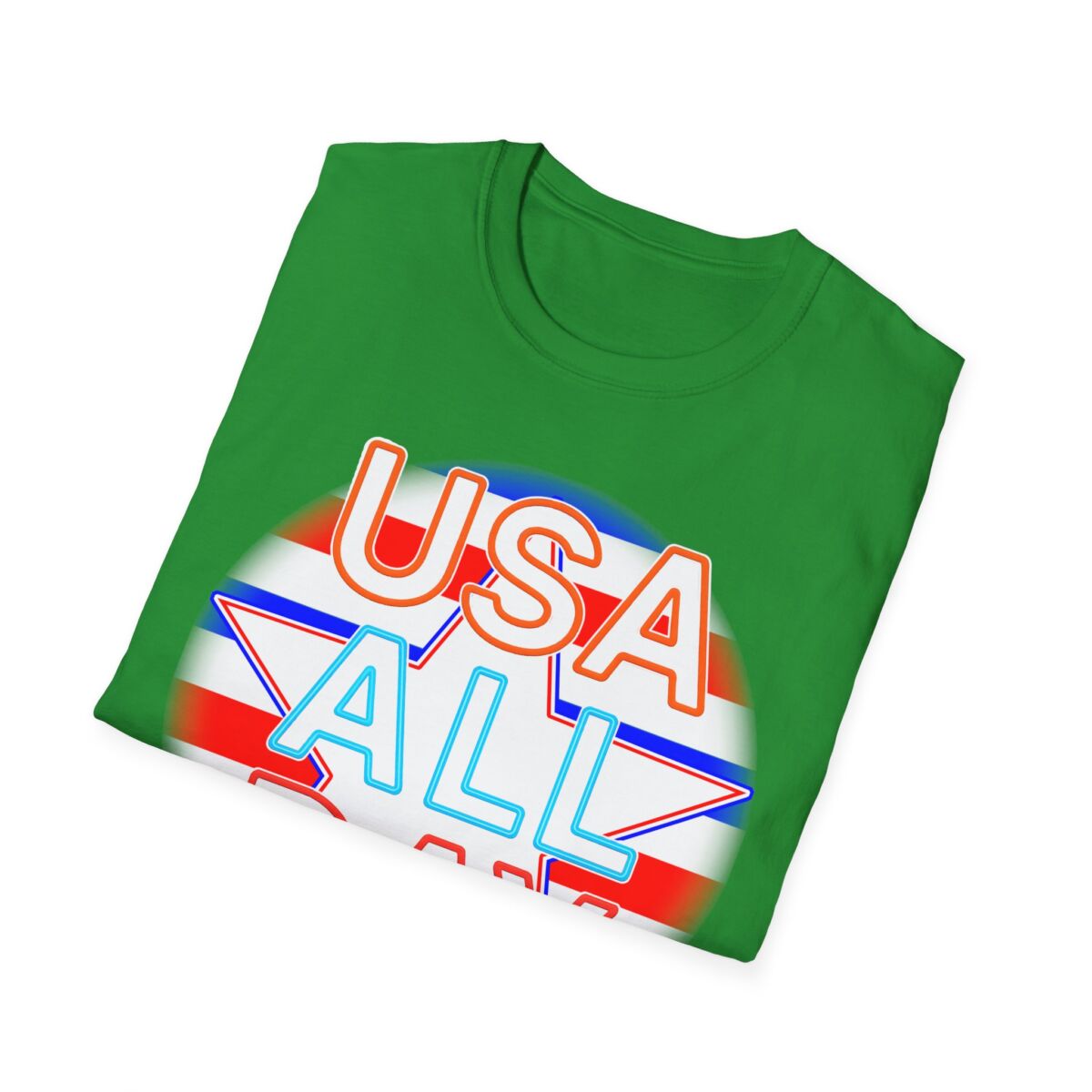 USA All Day Unisex Softstyle T-Shirt, Patriotic Tee, Fourth of July Shirt, Casual Summer Top, Independence Day Outfit - Image 32