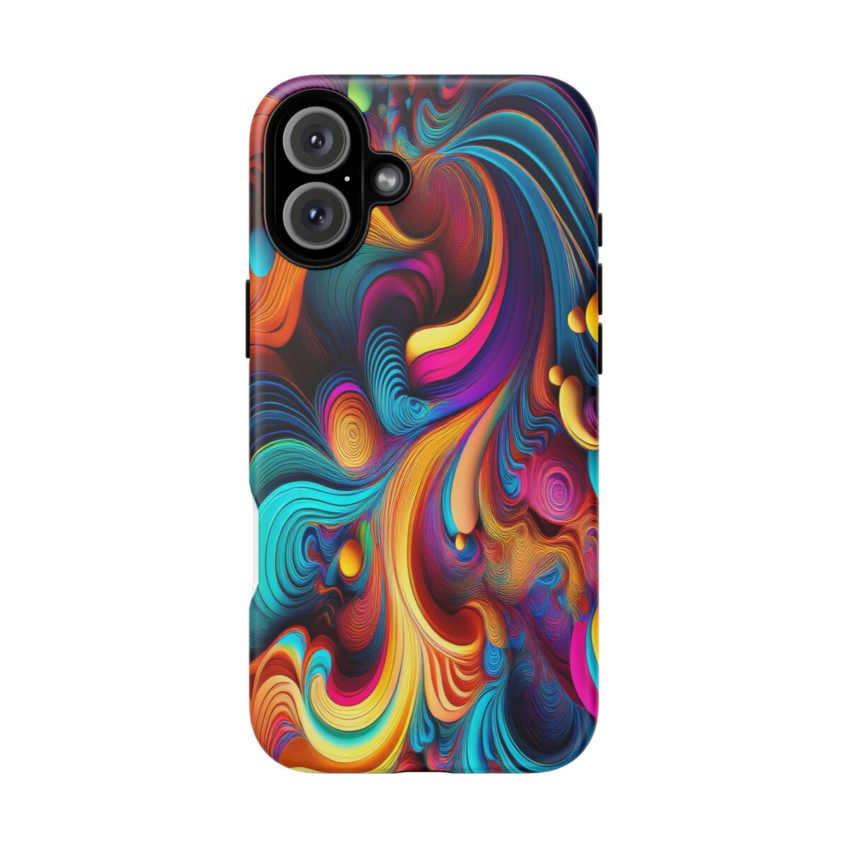 Psychedelic, Vibrant Artsy Phone Case, Colorful Protective over, iPhone, Galaxy, Google - Image 151