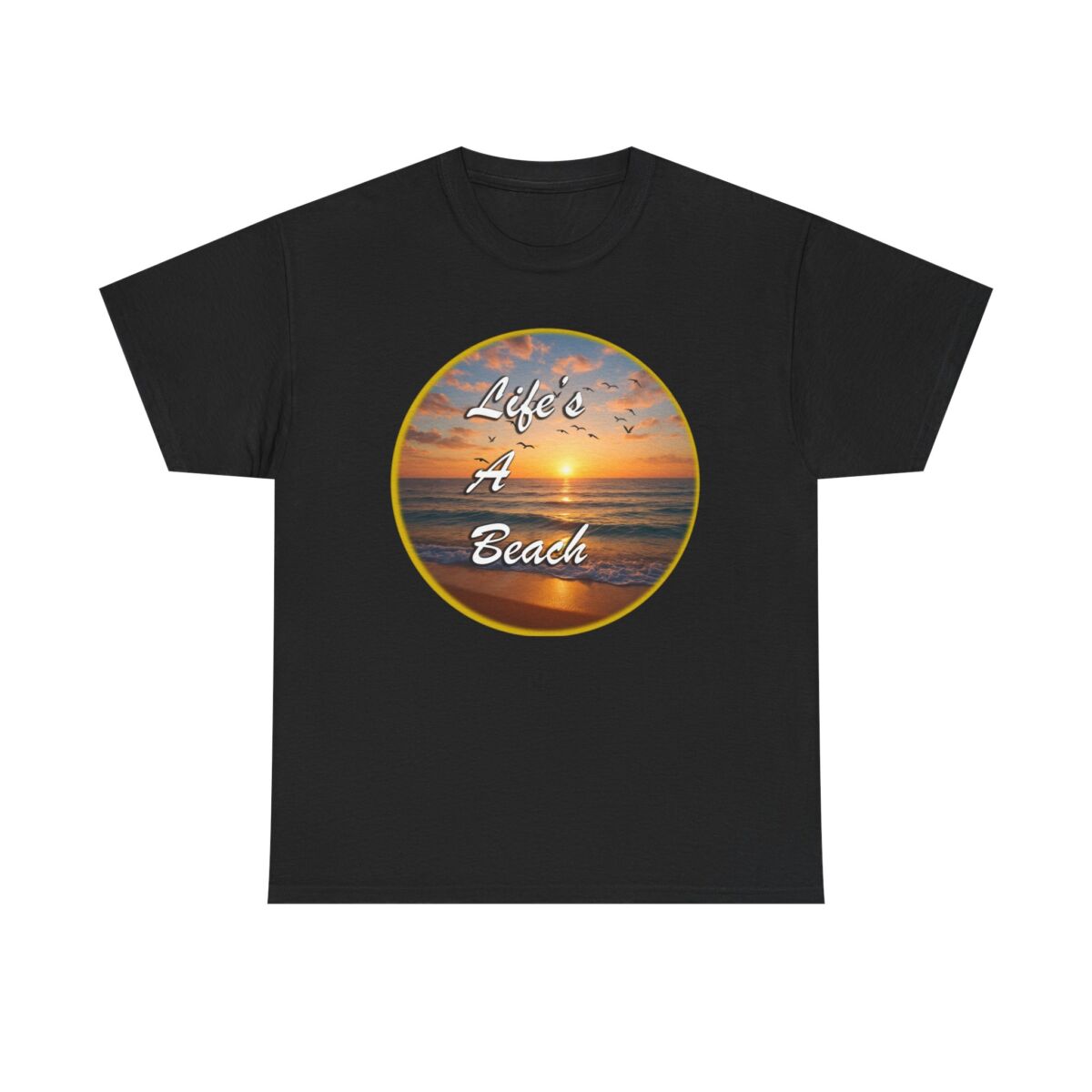 Sunset Vibe Tee, Life's a Beach Unisex T-Shirt, Summer Wear, Beach Lover Gift, Casual Wear, Vacation Top - Image 5
