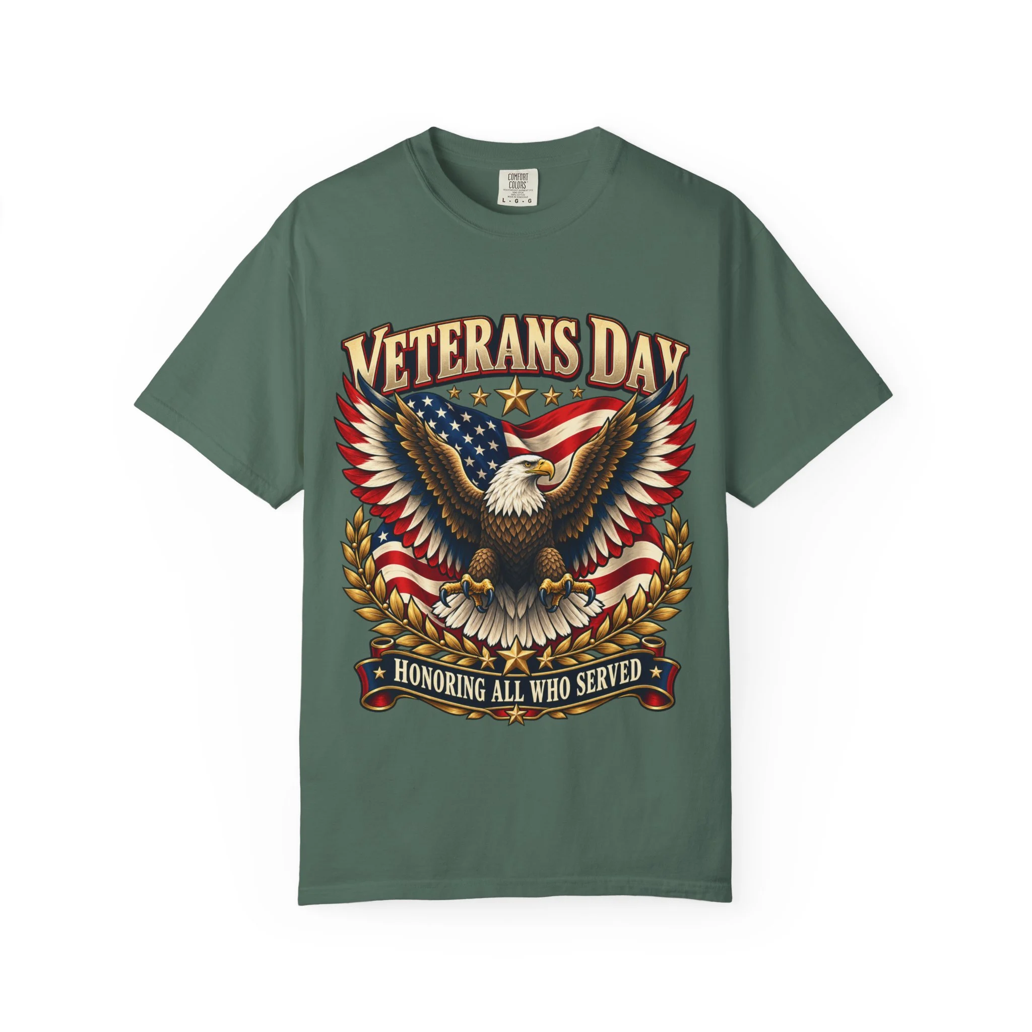 Veterans Unisex Garment-Dyed T-shirt - Image Front - Image 6