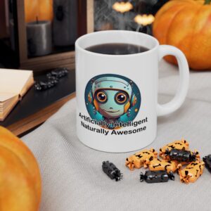 Quirky Art Inspired Ceramic Mug, Perfect Gift for Coffee Lovers, Unique Artwork, Fun Office Decor, Birthday Gift, Inspirational Drinkware