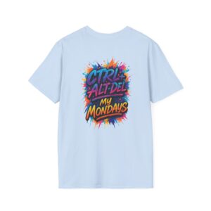 'Ctrl+Alt+Del My Mondays' T-Shirt | Funny Tech Humor Tee | Geek Office Life Shirt | Computer Programmer Work Week Gift