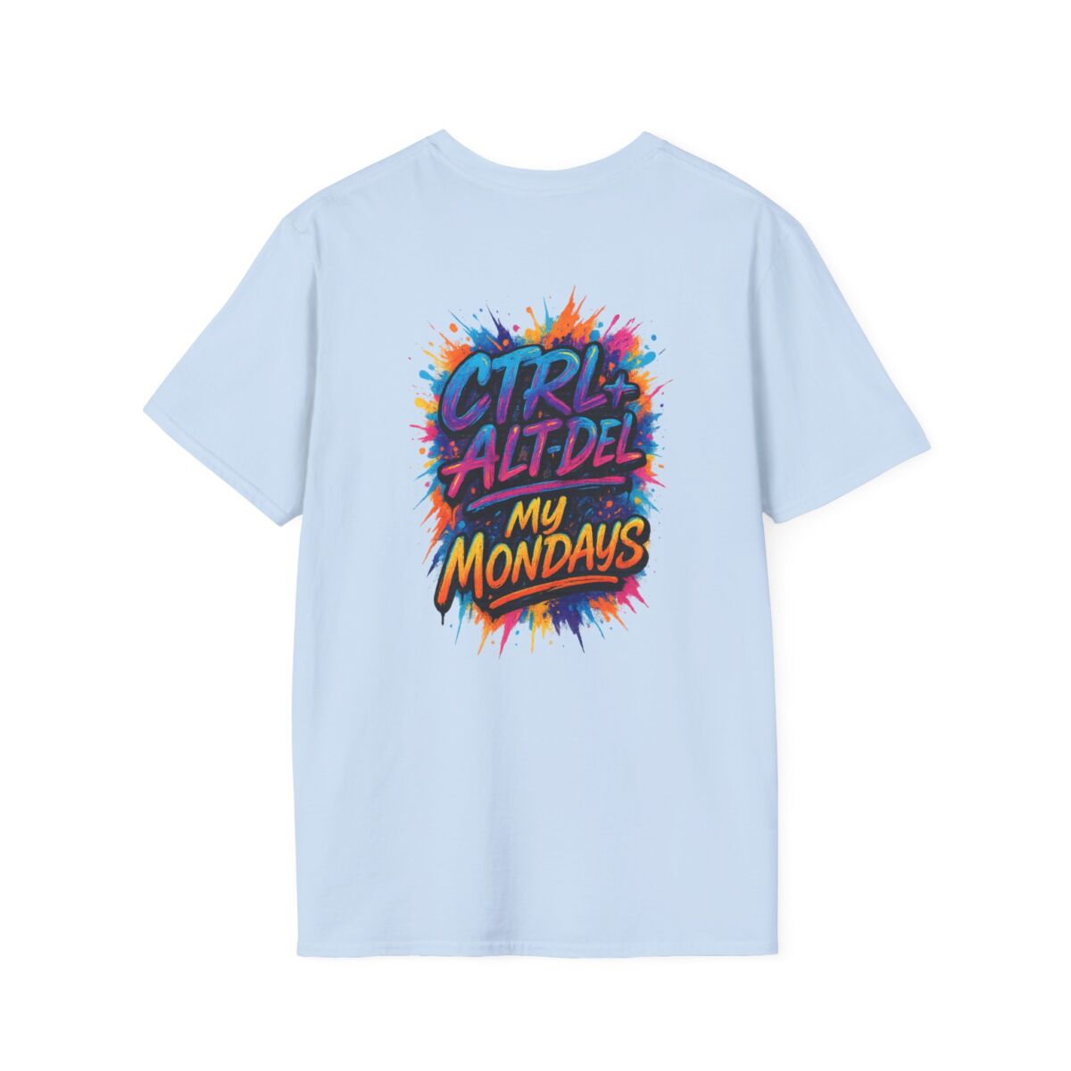 'Ctrl+Alt+Del My Mondays' T-Shirt | Funny Tech Humor Tee | Geek Office Life Shirt | Computer Programmer Work Week Gift