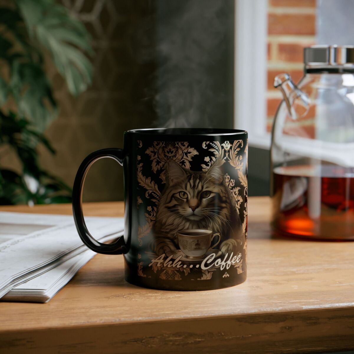 Elegant Cat Coffee Mug - Perfect for Cat Lovers - Image 7